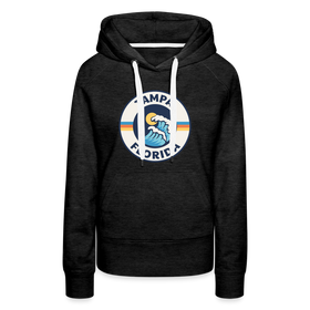Premium Women's Tampa, Florida Hoodie - Women's Tampa Hoodie - charcoal grey
