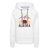 Premium Women's Alaska Hoodie - white