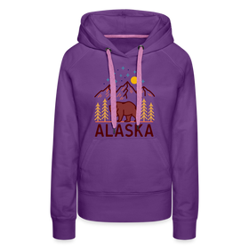 Premium Women's Alaska Hoodie - purple 