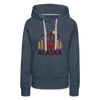 Premium Women's Alaska Hoodie - heather denim