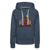Premium Women's California Hoodie - heather denim