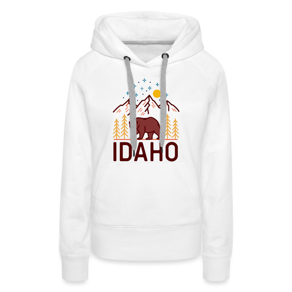 Premium Women's Idaho Hoodie - white