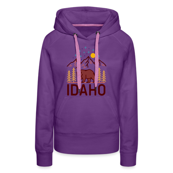 Premium Women's Idaho Hoodie - purple 