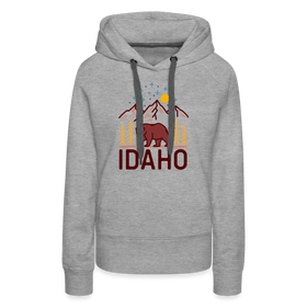 Premium Women's Idaho Hoodie - heather grey