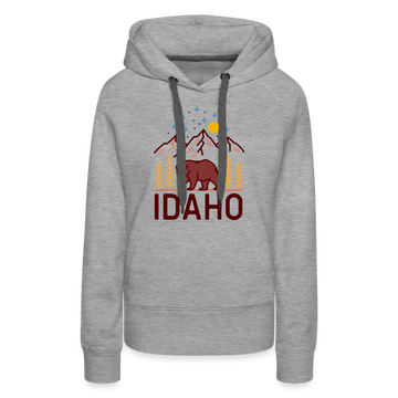 Premium Women's Idaho Hoodie - heather grey