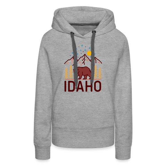Premium Women's Idaho Hoodie - heather grey