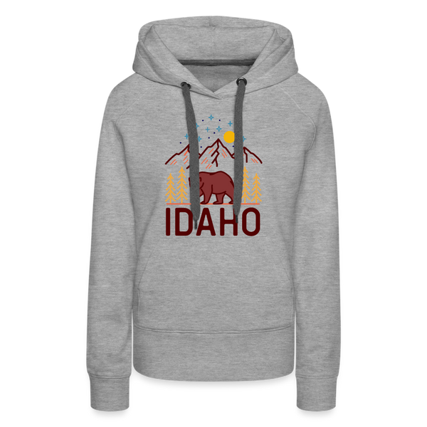 Premium Women's Idaho Hoodie - heather grey
