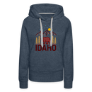 Premium Women's Idaho Hoodie - heather denim