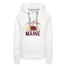 Premium Women's Maine Hoodie - white