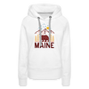 Premium Women's Maine Hoodie - white