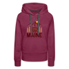Premium Women's Maine Hoodie - burgundy