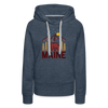 Premium Women's Maine Hoodie - heather denim