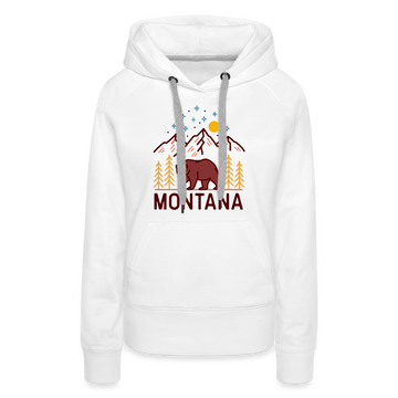 Premium Women's Montana Hoodie - white