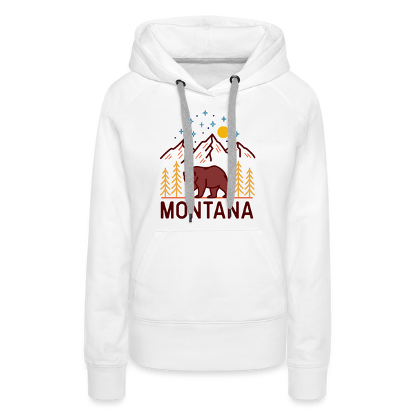 Premium Women's Montana Hoodie - white