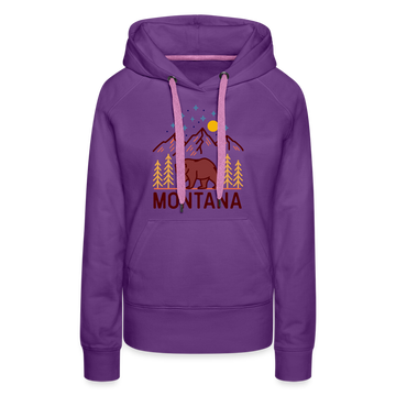 Premium Women's Montana Hoodie - purple 