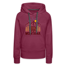 Premium Women's Montana Hoodie - burgundy