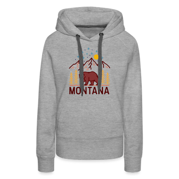 Premium Women's Montana Hoodie - heather grey