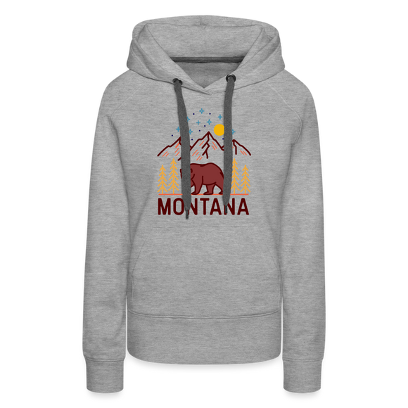 Premium Women's Montana Hoodie - heather grey