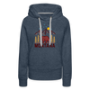 Premium Women's Montana Hoodie - heather denim