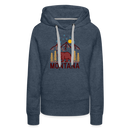Premium Women's Montana Hoodie - heather denim