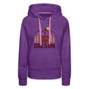 Premium Women's Oregon Hoodie - purple 