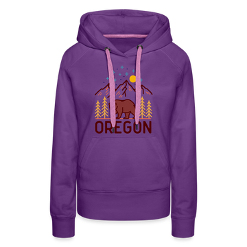 Premium Women's Oregon Hoodie - purple 