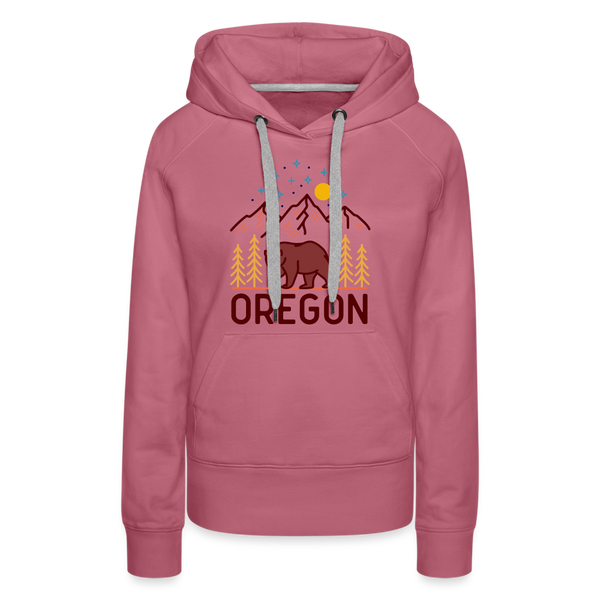 Premium Women's Oregon Hoodie - mauve