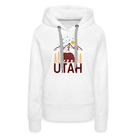 Premium Women's Utah Hoodie - white