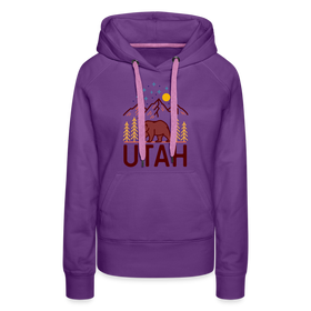 Premium Women's Utah Hoodie - purple 
