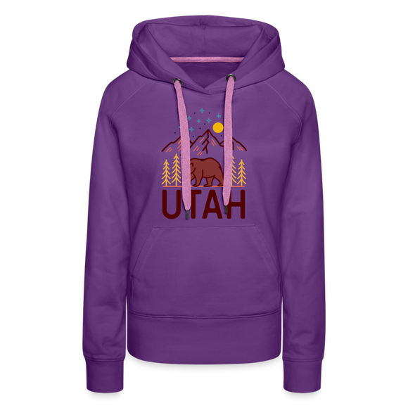 Premium Women's Utah Hoodie - purple 