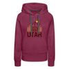 Premium Women's Utah Hoodie - burgundy