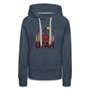 Premium Women's Utah Hoodie - heather denim