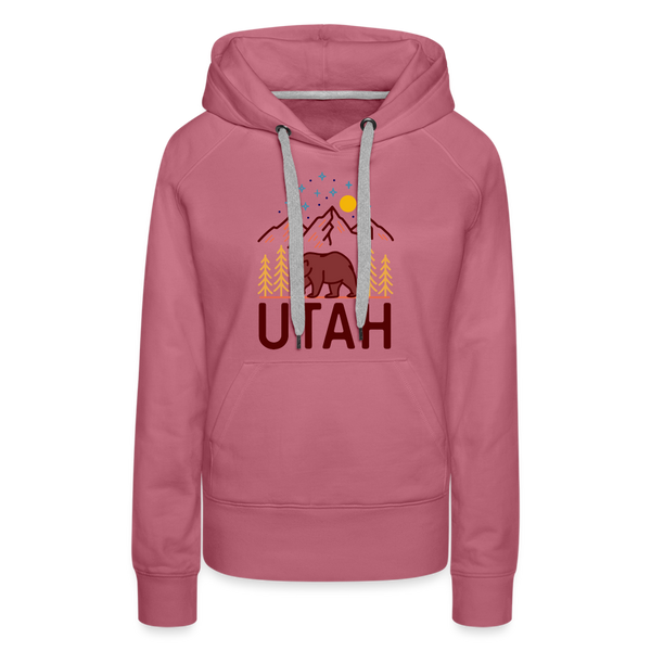 Premium Women's Utah Hoodie - mauve