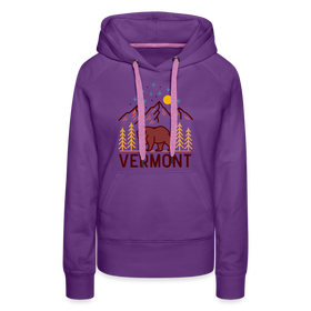 Premium Women's Vermont Hoodie - purple 