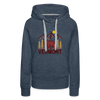 Premium Women's Vermont Hoodie - heather denim