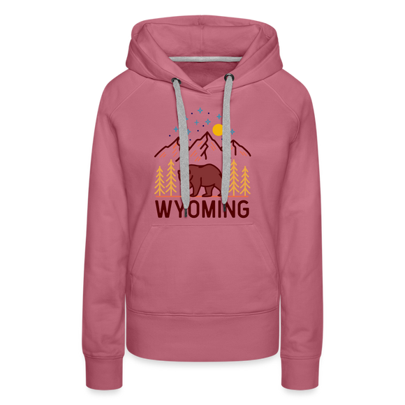 Premium Women's Wyoming Hoodie - mauve