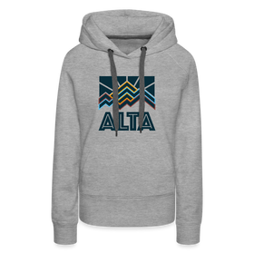 Premium Women's Alta, Utah Hoodie - Women's Alta Hoodie - heather grey