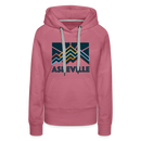 Premium Women's Asheville, North Carolina Hoodie - Women's Asheville Hoodie - mauve