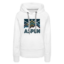 Premium Women's Aspen, Colorado Hoodie - Women's Aspen Hoodie - white