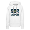 Premium Women's Aspen, Colorado Hoodie - Women's Aspen Hoodie - white