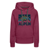 Premium Women's Aspen, Colorado Hoodie - Women's Aspen Hoodie - burgundy