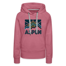 Premium Women's Aspen, Colorado Hoodie - Women's Aspen Hoodie - mauve