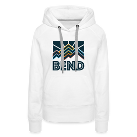 Premium Women's Bend, Oregon Hoodie - Women's Bend Hoodie - white