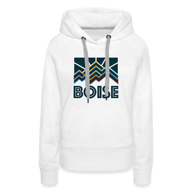 Premium Women's Boise, Idaho Hoodie - Women's Boise Hoodie - white