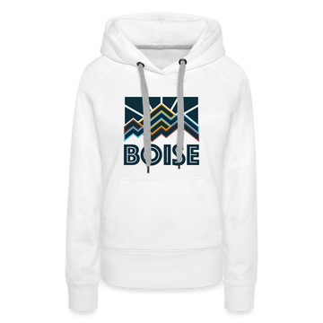 Premium Women's Boise, Idaho Hoodie - Women's Boise Hoodie - white
