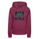 Premium Women's Boise, Idaho Hoodie - Women's Boise Hoodie - burgundy