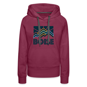 Premium Women's Boise, Idaho Hoodie - Women's Boise Hoodie - burgundy