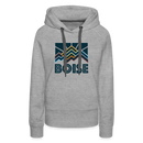 Premium Women's Boise, Idaho Hoodie - Women's Boise Hoodie - heather grey