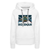 Premium Women's Bozeman, Montana Hoodie - Women's Bozeman Hoodie - white