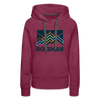 Premium Women's Bozeman, Montana Hoodie - Women's Bozeman Hoodie - burgundy